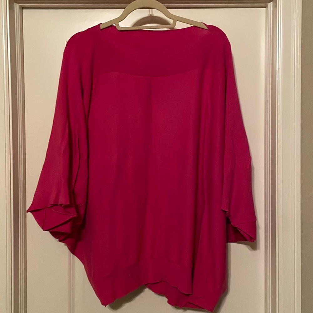 Large pink Planet by Lauren G sweater